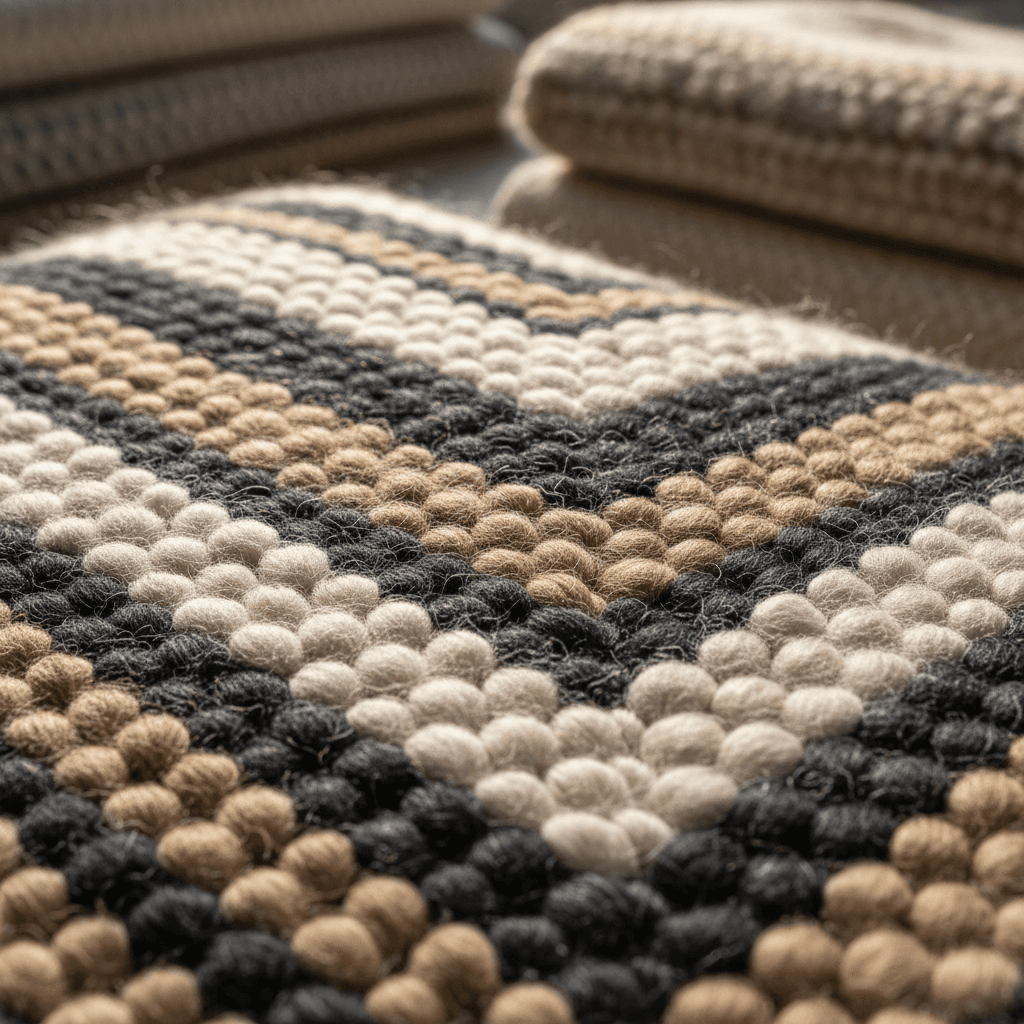 New Zealand wool fiber texture